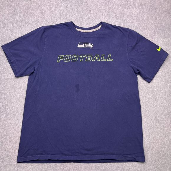 Nike Other - Nike Seattle Seahawks T-Shirt Mens XL Blue Cotton Football NFL Short Sleeve